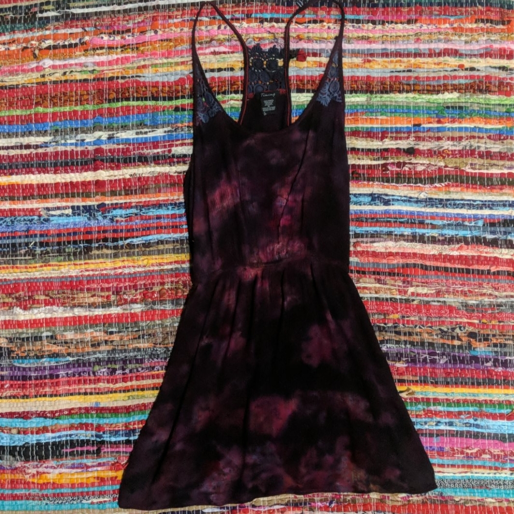 Tie dyed mini dress